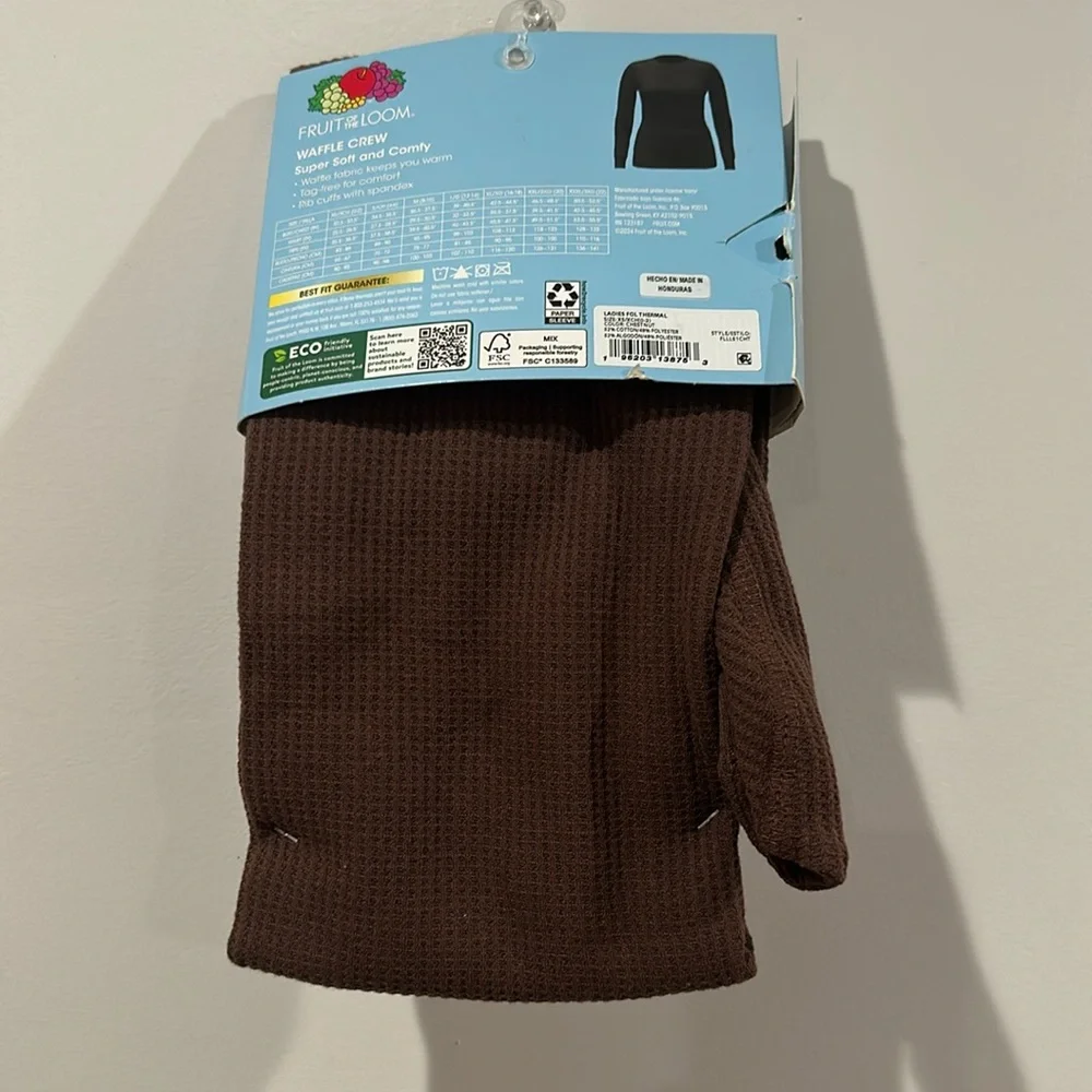 Fruit of the Loom Women's Recycled Waffle Thermal Bottom and Top Size XS - Picture 14 of 16